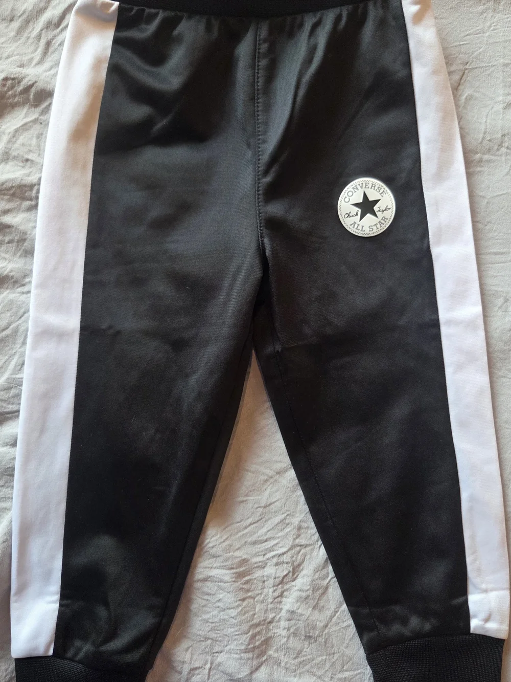 Converse Kids Colorblock Zip Jacket & Pants Set - Black, White, Gray